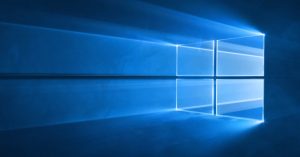 The default background for Windows 10 desktops
