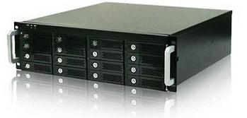 Rack mount 16-bay storage unit