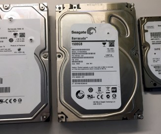 Three Seagate hard drives - 7200.12, Barracuda, Momentus