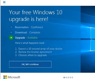 Free Windows 10 Upgrade Is Here