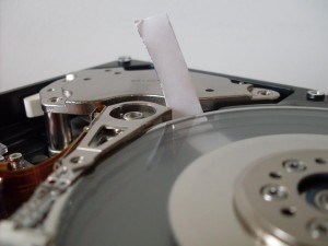 Damaged Hard Drive Platters