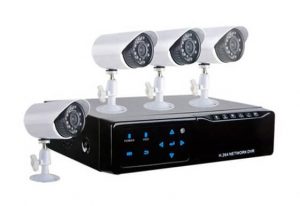 Security system DVR with cameras