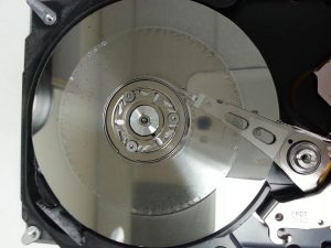 Rotational Hard Drive Platter Damage