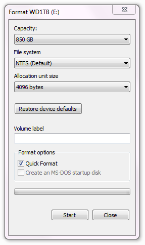 what option to use when formating a disk to be used for both mac and windows