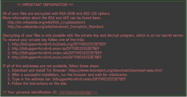 locky ransowmare desktop background message