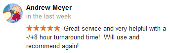 Andrew Meyer Google review
