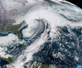 Winter Storm Grayson satellite image