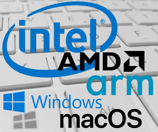 intel amd arm windows macos 327x272