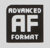 Advanced Format icon from hard drive cover