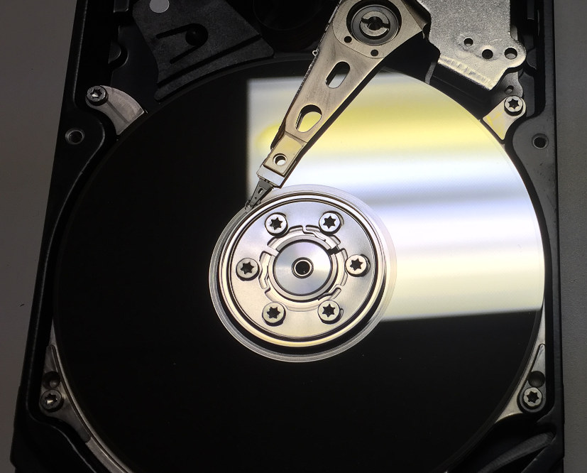 hard drive disk head crash on platters